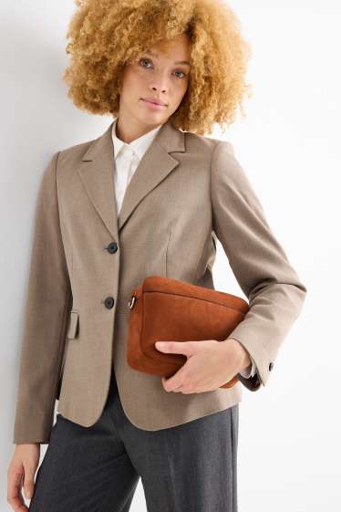 Damen - Umhängetasche mit abnehmbarem Taschengurt - braun