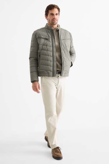 Uomo - Pantaloni chino - regular fit - tramati - beige chiaro