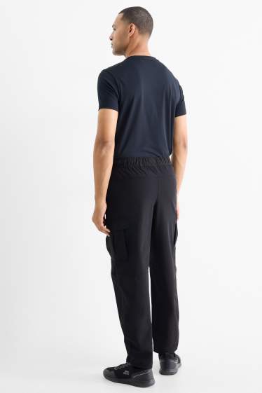 Herren - Funktions-Cargohose - schwarz