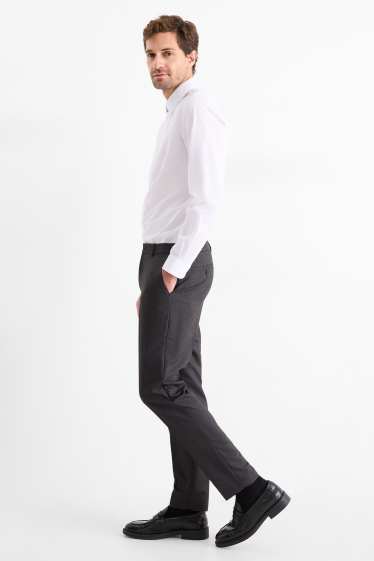 Hommes - Pantalon de costume - slim fit - Flex - gris foncé