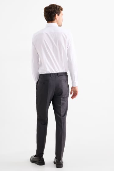 Hommes - Pantalon de costume - slim fit - Flex - gris foncé