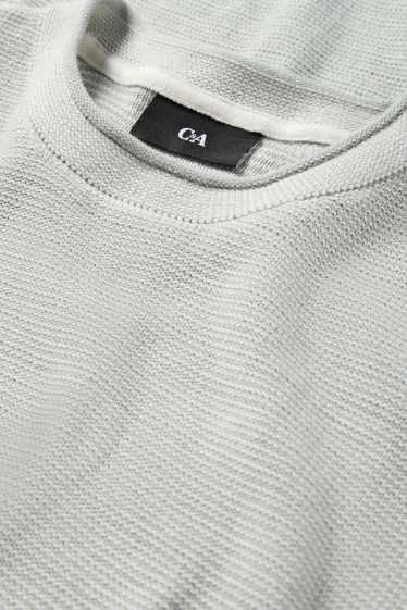 Mężczyźni - Sweter - miętowa zieleń