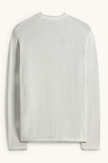 Mężczyźni - Sweter - miętowa zieleń