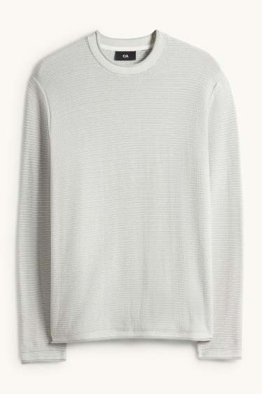 Mężczyźni - Sweter - miętowa zieleń