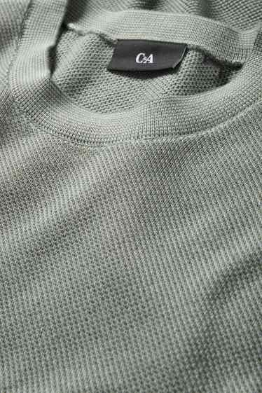 Uomo - Maglione - tramato - verde