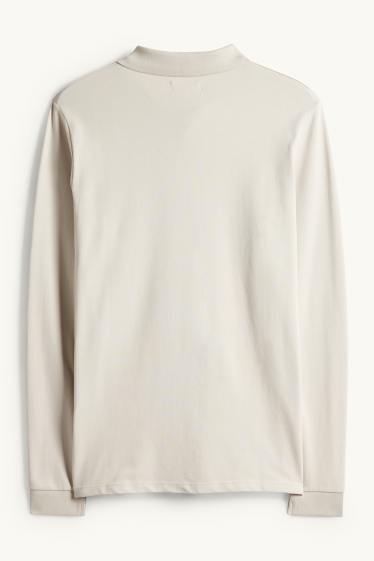 Herren - Poloshirt - Slim Fit - hellbeige