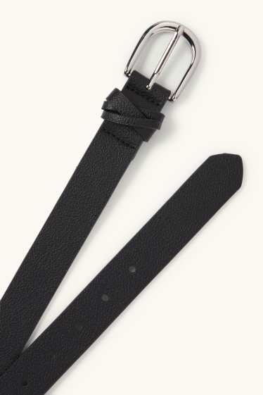 Dames - Riem - imitatieleer - zwart