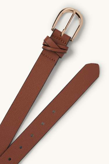 Femmes - Ceinture - synthétique - marron