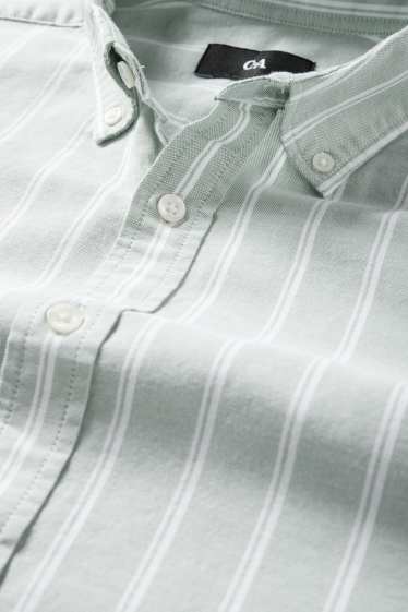 Herren - Hemd - Regular Fit - Button-down - gestreift - mintgrün