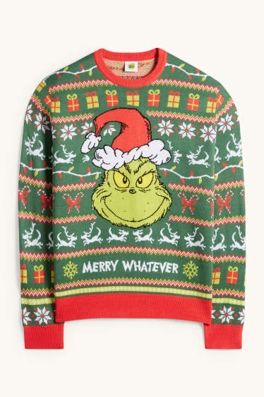 Men - Christmas jumper - The Grinch - green