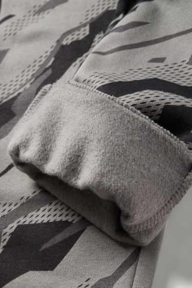 Enfants garçons - Pantalon de jogging - à motif - gris / noir