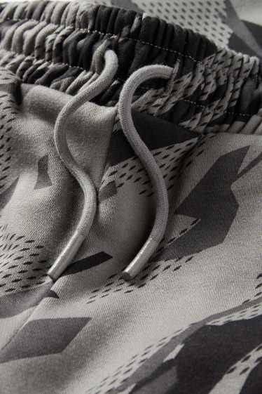 Enfants garçons - Pantalon de jogging - à motif - gris / noir