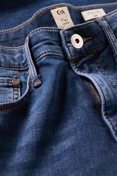 Pánské - Slim jeans - jog denim - LYCRA® - džíny - modré