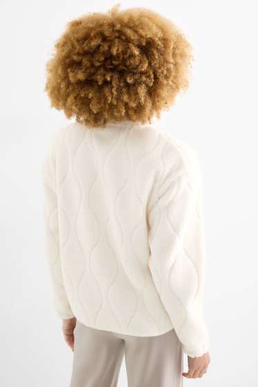 Women - Fleece jacket - cremewhite