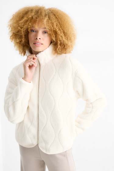 Women - Fleece jacket - cremewhite