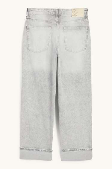 Damen - Boyfriend Jeans - Mid Waist - LYCRA® - jeansgrau