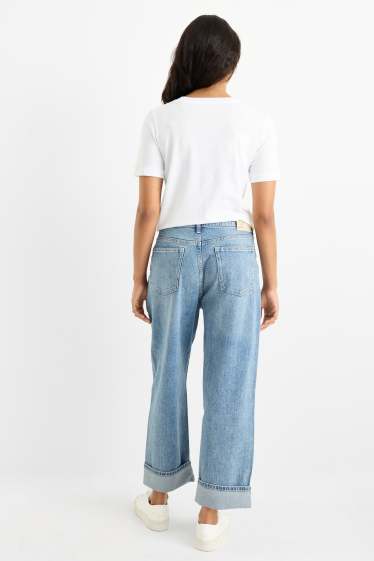 Damen - Boyfriend Jeans - Mid Waist - LYCRA® - jeansblau