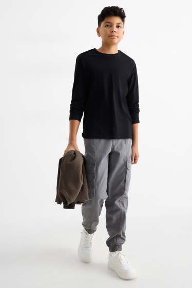 Children Boys - Cargo trousers - gray