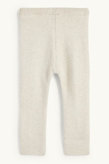 Bébés filles - Leggings en maille pour bébé - blanc crème