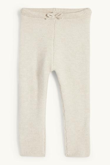 Bébés filles - Leggings en maille pour bébé - blanc crème