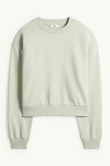 Damen - Sweatshirt - hellgrün