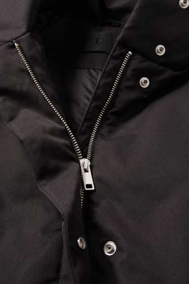 Femmes - Manteau - rembourré - déperlant - noir