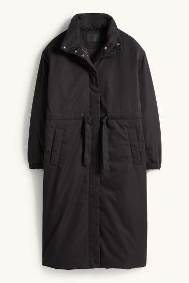 Femmes - Manteau - rembourré - déperlant - noir