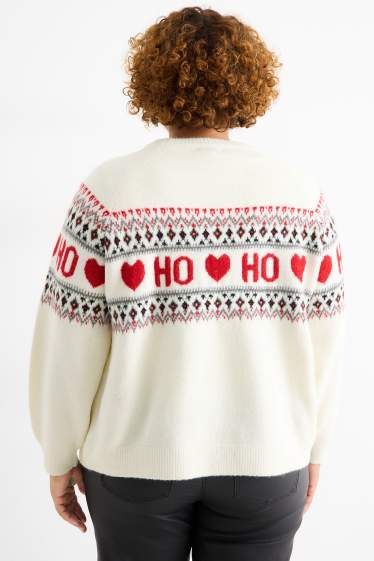 Femmes - Pull de Noël - blanc