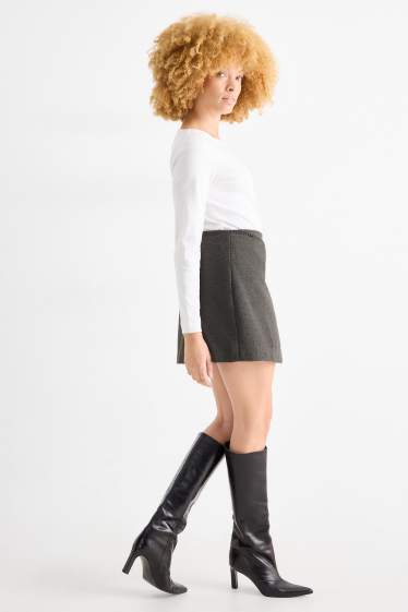 Dona - Minifaldilla - gris fosc