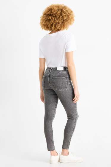 Femei - Skinny jeans - talie înaltă - fibră LYCRA® ADAPTIV - denim-gri