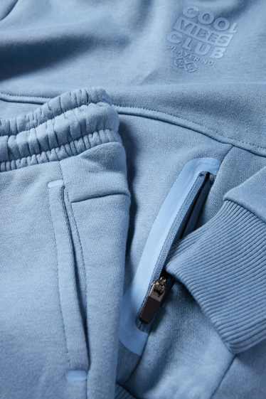 Bambini - Set - felpa con cappuccio e pantaloni sportivi - 2 pezzi - blu