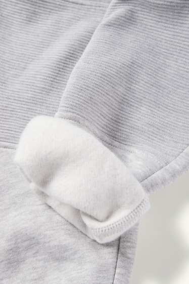 Copii - Băieți - New York - set - hanorac cu fermoar cu glugă și pantaloni de trening - gri deschis