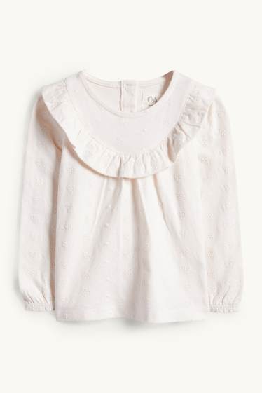 Nadó nena - Floretes - conjunt per a nadó - 3 peces - blanc trencat