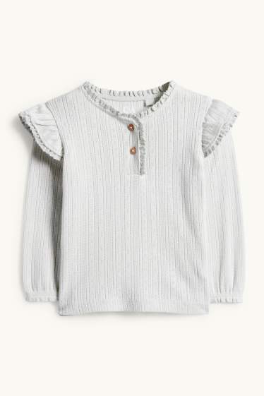 Baby Mädchen - Baby-Langarmshirt - mintgrün