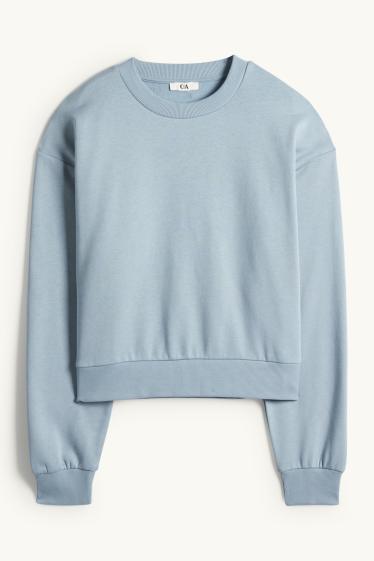 Damen - Sweatshirt - hellblau