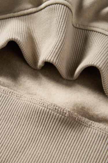 Enfants garçons - Ensemble - sweat à capuche et veste matelassée - 2 pièces - noir / beige