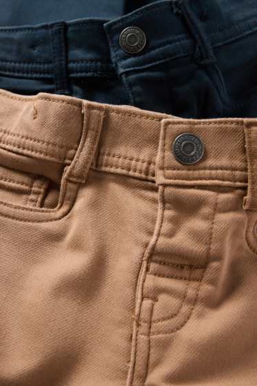 Nen - Paquet de 2 - pantalons tèrmics - blau/beix