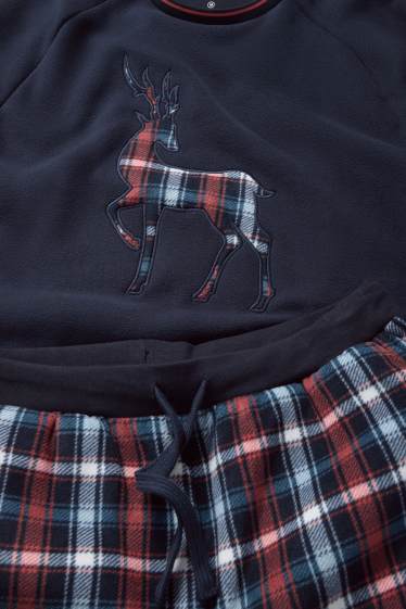 Men - Christmas pyjamas - stag - dark blue