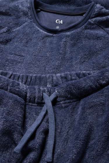 Herren - Winterpyjama - dunkelblau