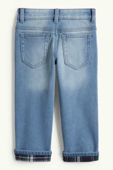 Děti - chlapci - Straight jeans - termo džíny - džíny - modré