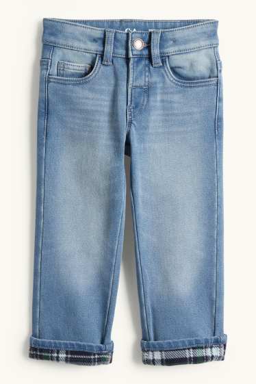 Děti - chlapci - Straight jeans - termo džíny - džíny - modré