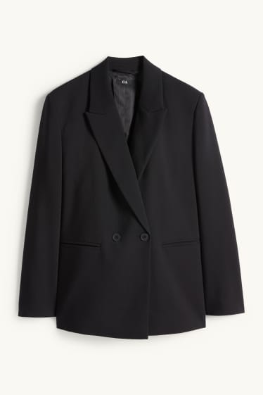 Femmes - Blazer long oversize - noir