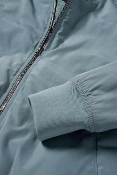 Men - Bomber jacket - lined - turquoise