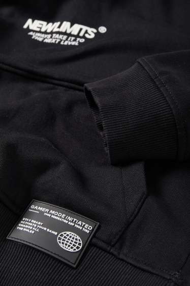 Bambini - Felpa con cappuccio - nero