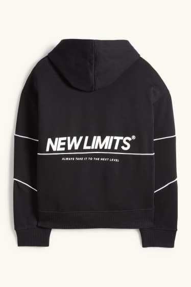 Bambini - Felpa con cappuccio - nero