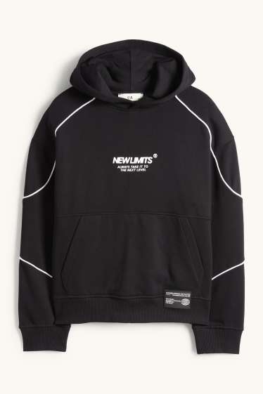 Bambini - Felpa con cappuccio - nero