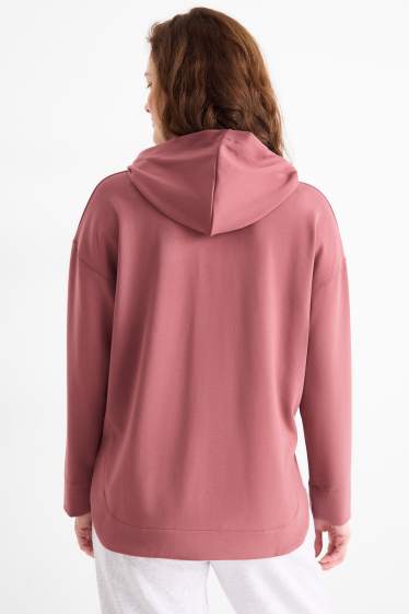 Donna - Felpa con cappuccio - bordeaux