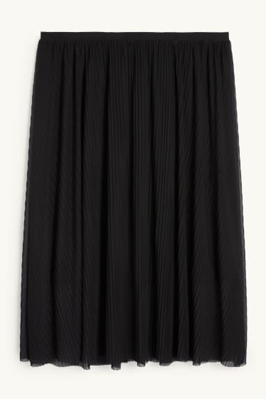 Femmes - Jupe en maille-filet - noir