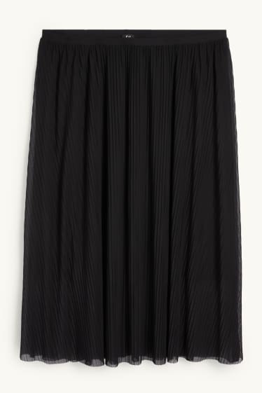 Femmes - Jupe en maille-filet - noir