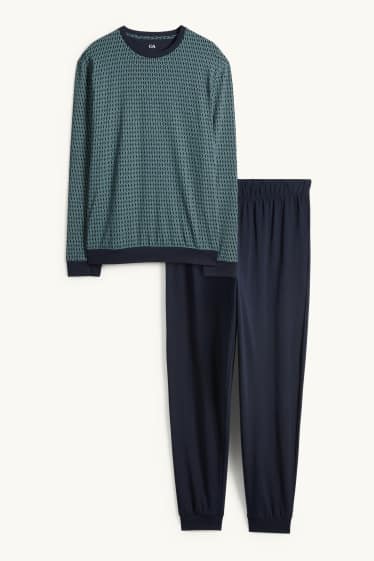 Herren - Pyjama - dunkelblau